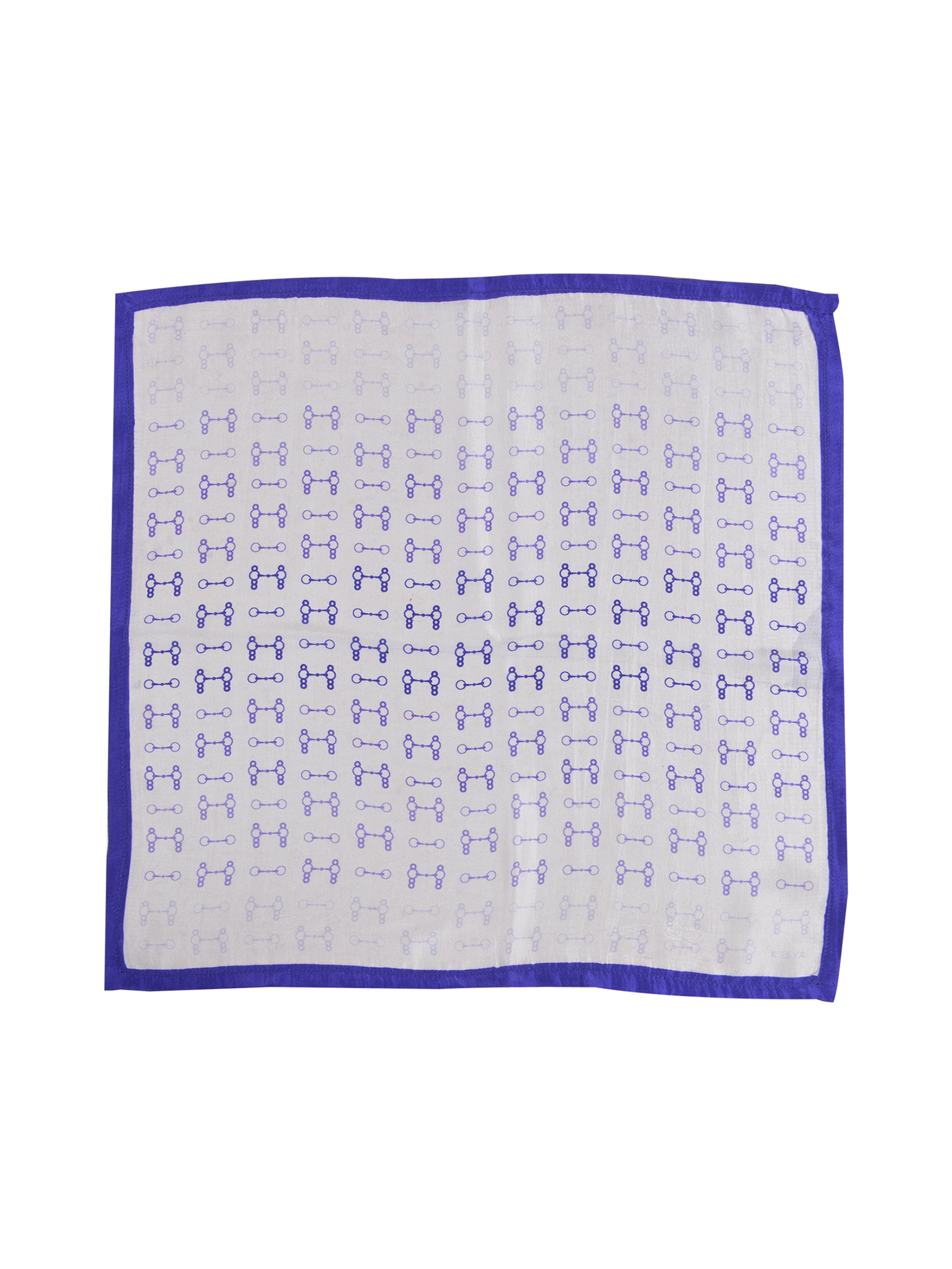 Blue Ombre Snaffle Pocket Square