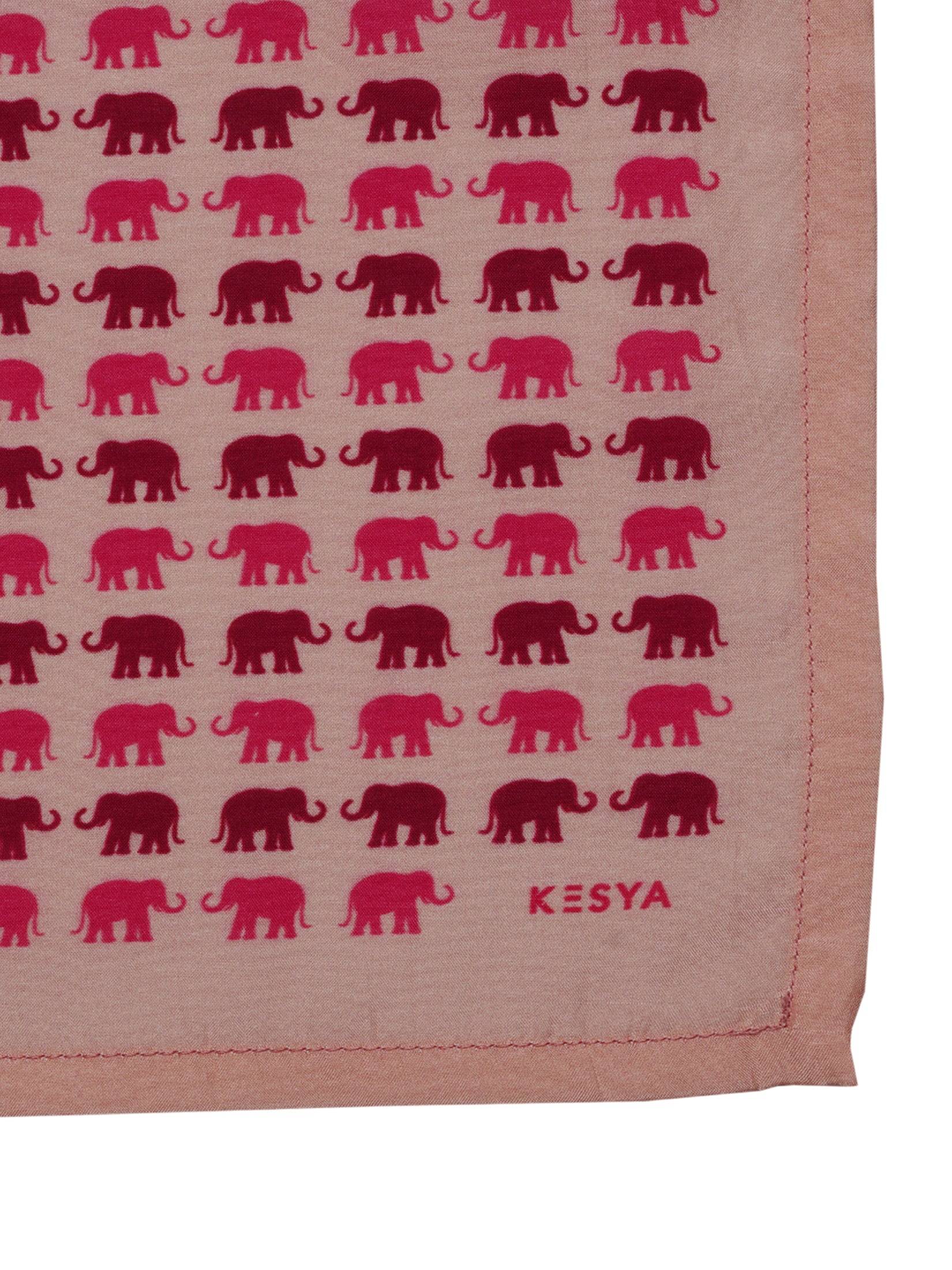 Dual Pink Elephant Pocket Square
