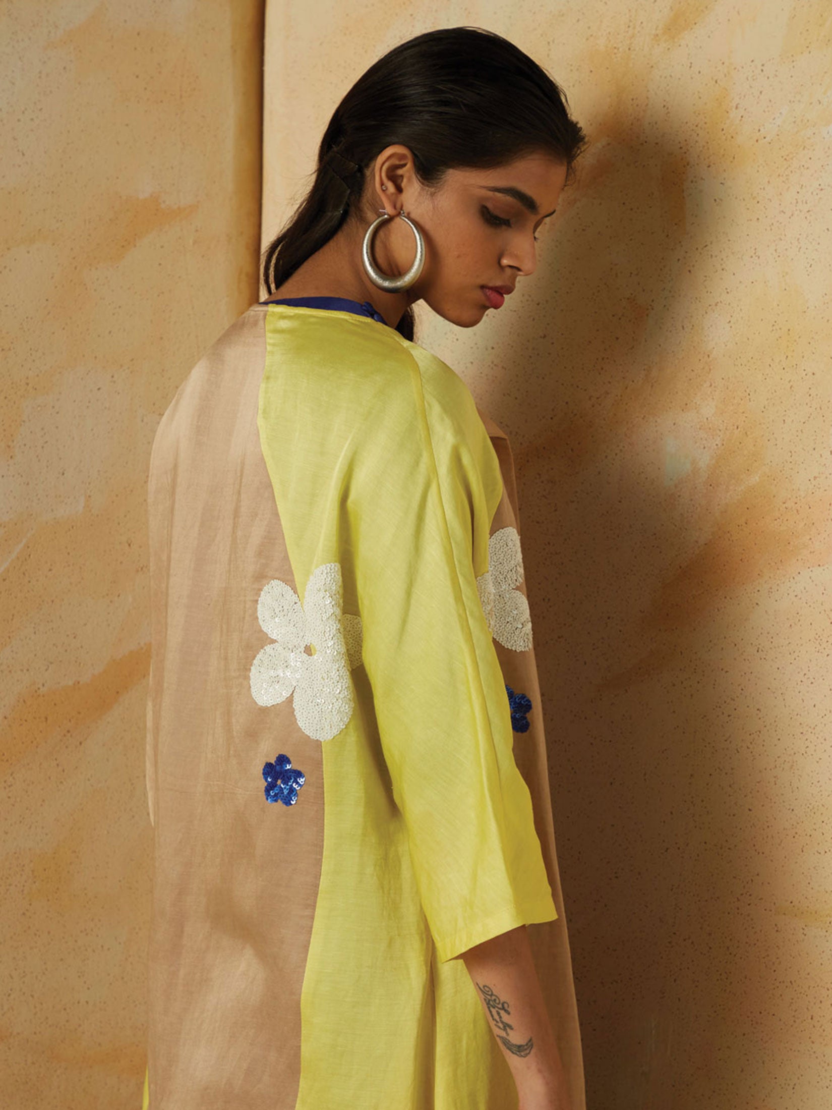 Tropical Embroidered Cape