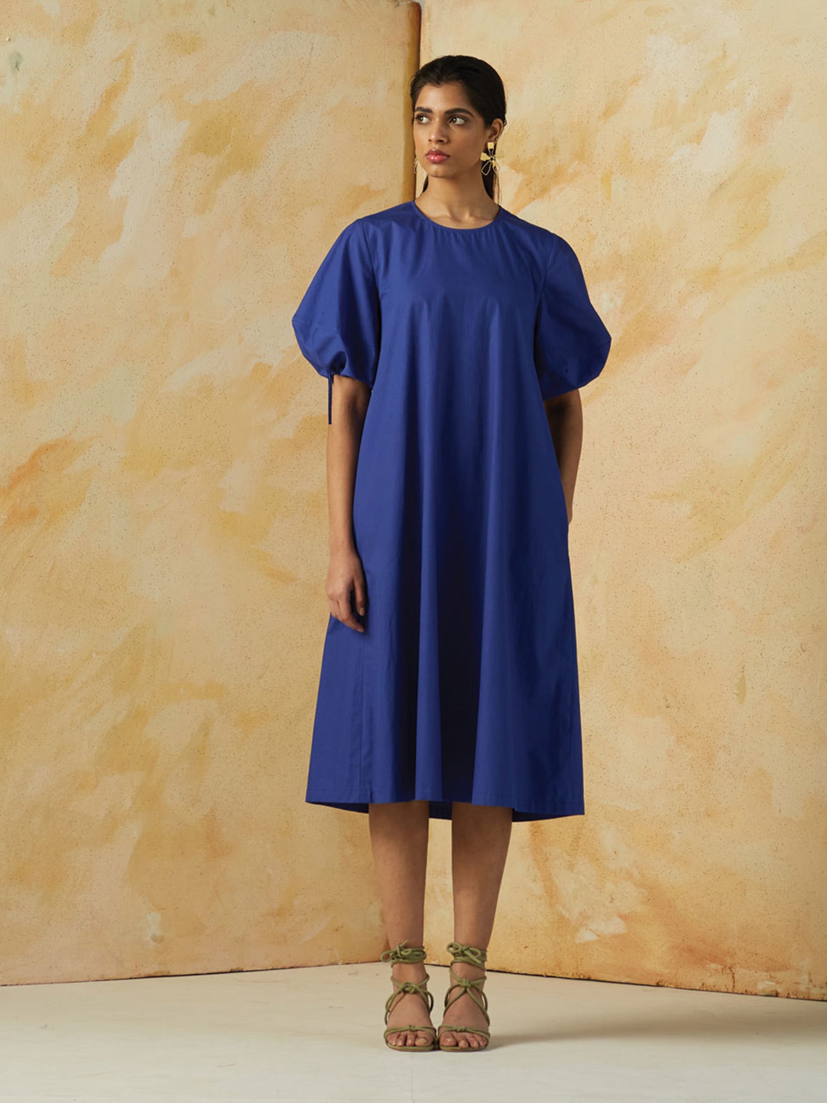 Margo Blue Solid Dress