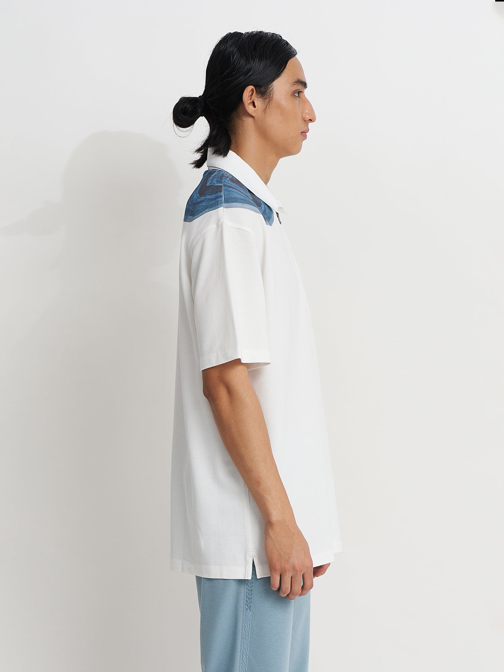 Water memory oversized polo