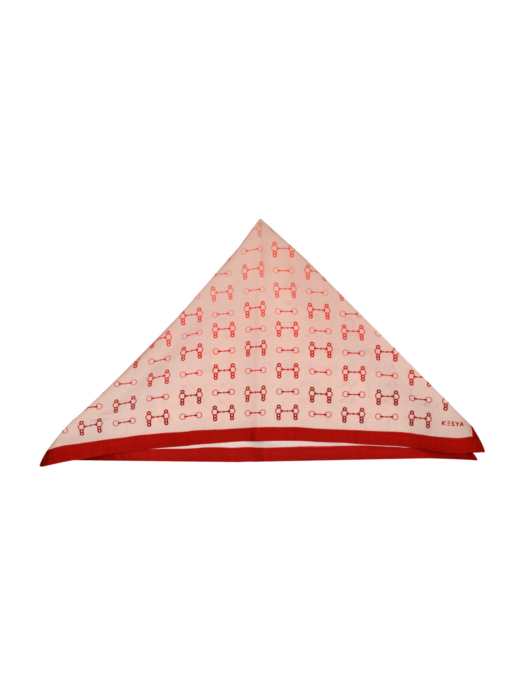 Red Ombre Snaffle Pocket Square