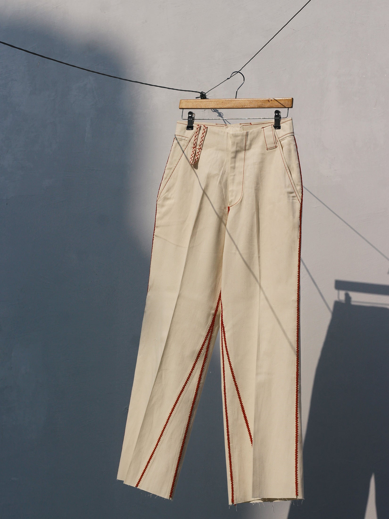 Ivory Mould Flare Pant