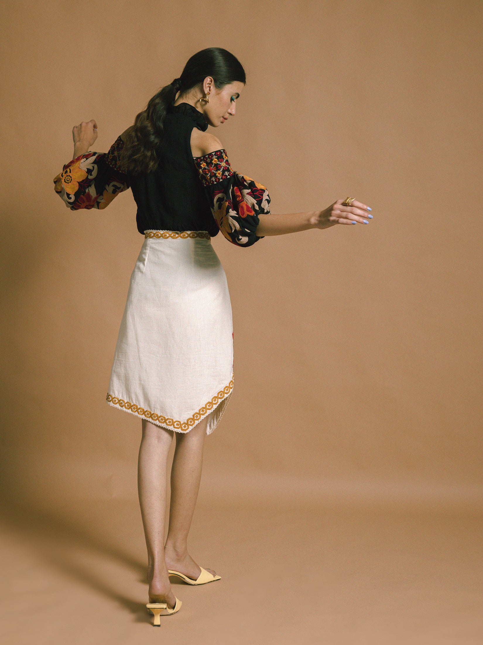 Ivory Kala Cotton Skirt